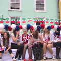 Girl Guides on a trailer, Morris Dancing and a Carnival Procession, Diss, Norfolk - 17th June 2012