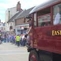 The steam bus drives through Diss, Morris Dancing and a Carnival Procession, Diss, Norfolk - 17th June 2012