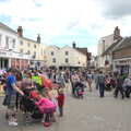 The crowds spread across the market place, Morris Dancing and a Carnival Procession, Diss, Norfolk - 17th June 2012