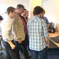 Adamn's demo is visited, Stephen Fry Visits TouchType, Southwark, London - 19th June 2012