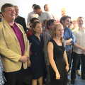 A group photo is assembled, Stephen Fry Visits TouchType, Southwark, London - 19th June 2012