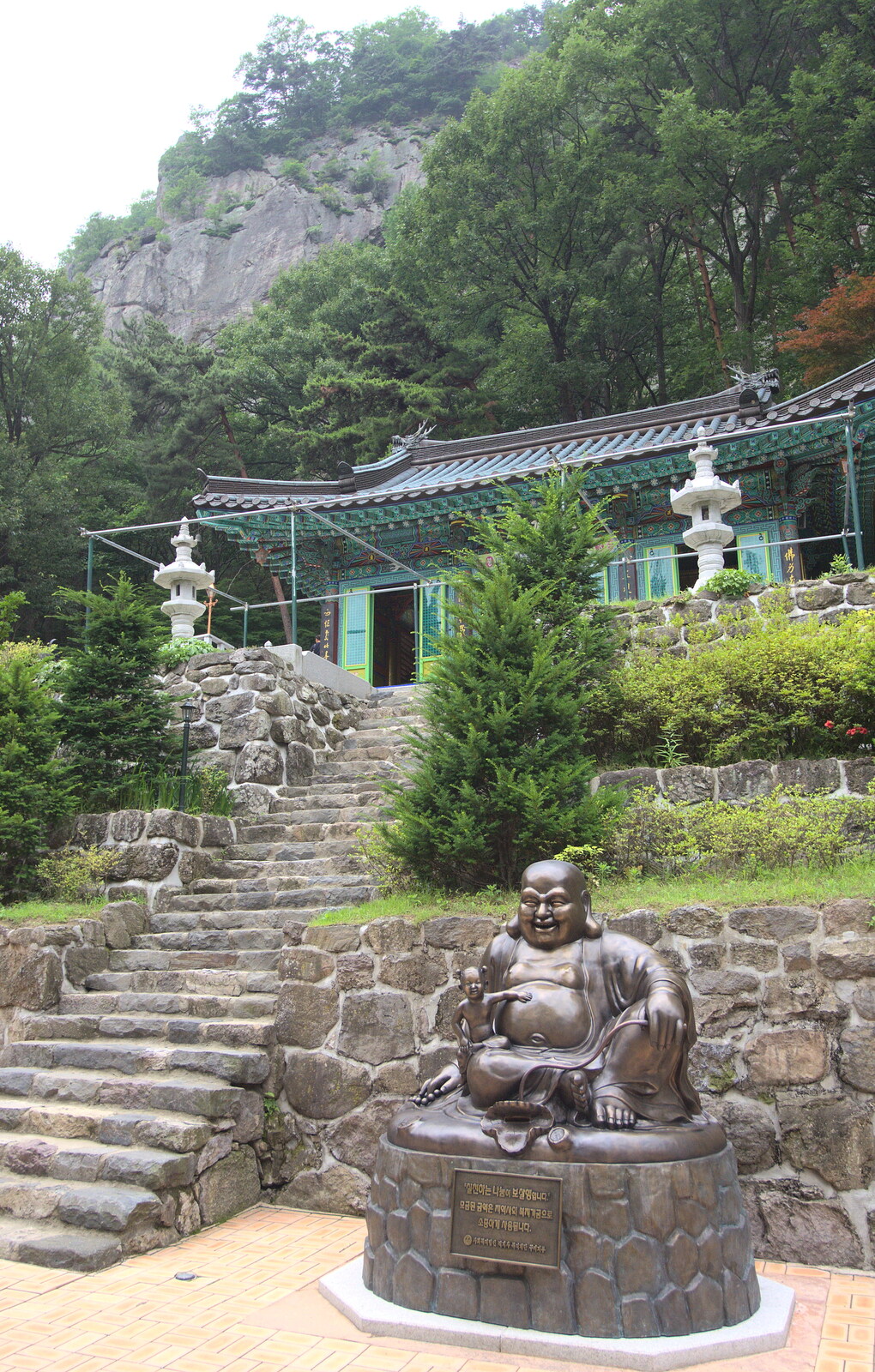 A seated Buddha from Working at Samsung, and Geumosan Mountain, Gumi, Gyeongsangbuk-do, Korea - 24th June 2012