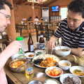 We get stuck in to a good spread of Korean food, Working at Samsung, and Geumosan Mountain, Gumi, Gyeongsangbuk-do, Korea - 24th June 2012