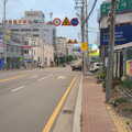 Looking down the street to the hotel, Working at Samsung, and Geumosan Mountain, Gumi, Gyeongsangbuk-do, Korea - 24th June 2012