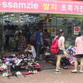 A highly disorganised shoe sale occurs in Daegu, Seomun Market, Daegu, South Korea - 1st July 2012