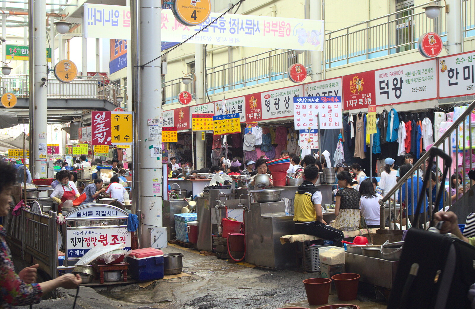 Back inside the market from Seomun Market, Daegu, South Korea - 1st July 2012