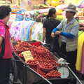 A tomato seller in action, Seomun Market, Daegu, South Korea - 1st July 2012