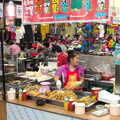The deep-fried sausage stall, Seomun Market, Daegu, South Korea - 1st July 2012