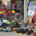 A woman sells a range of vegetables, Seomun Market, Daegu, South Korea - 1st July 2012