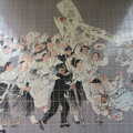 A cool tiled mural, Seomun Market, Daegu, South Korea - 1st July 2012