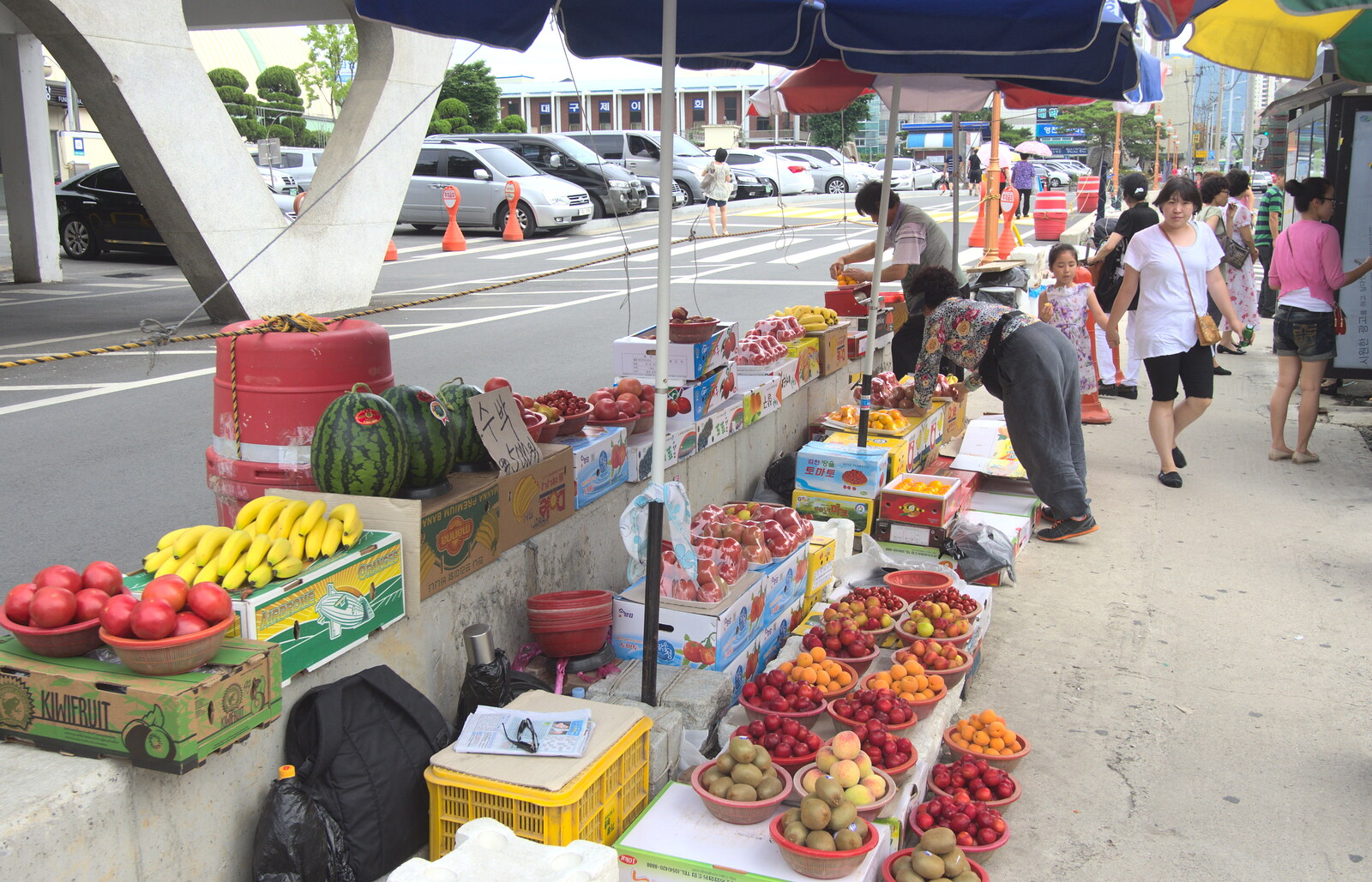 More fruit on the street from Seomun Market, Daegu, South Korea - 1st July 2012