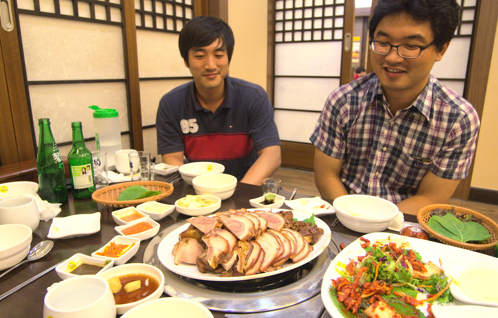 Some roast pork appears from Seomun Market, Daegu, South Korea - 1st July 2012