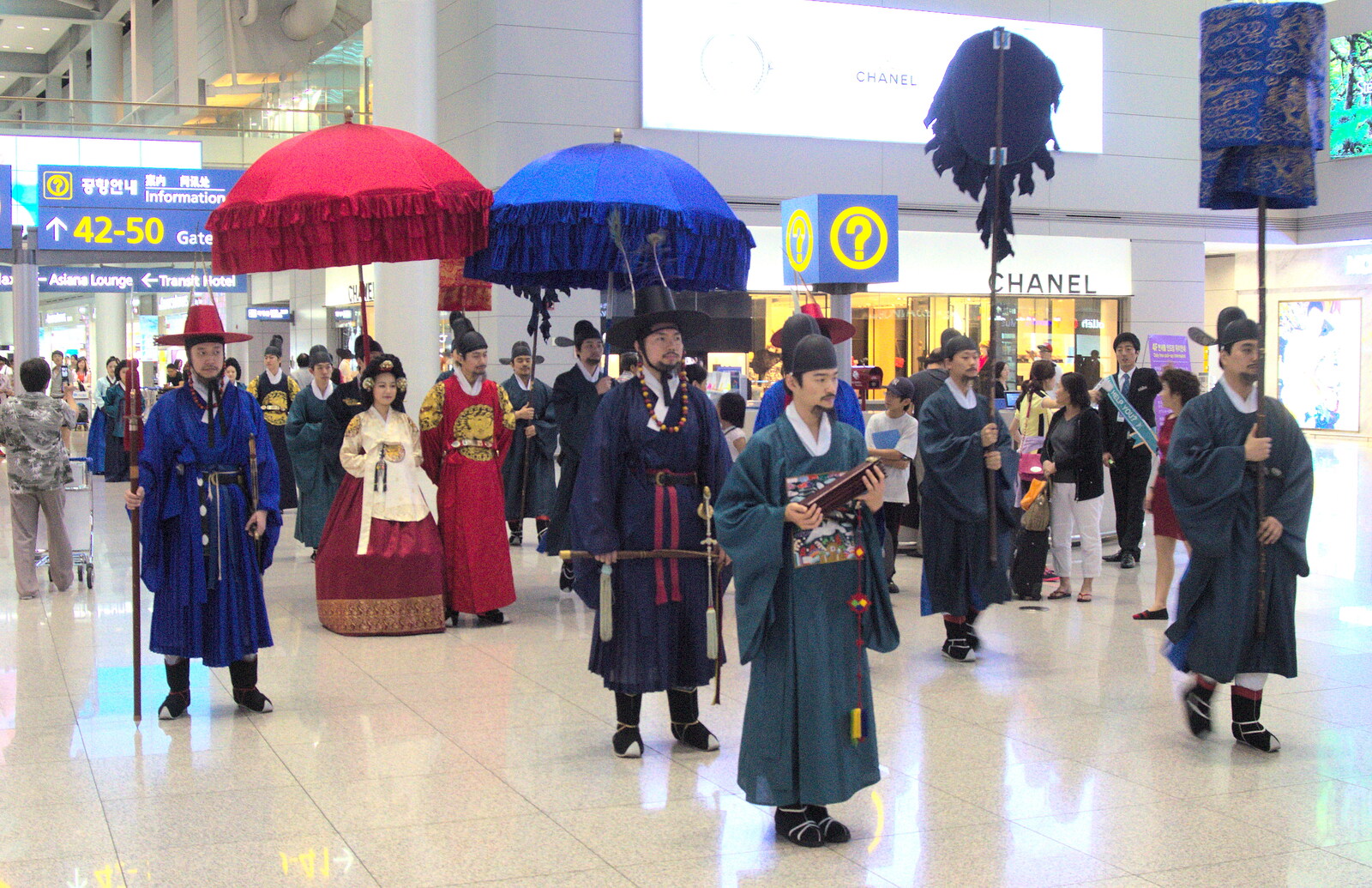 A visit from the royal family is re-enacted from Seomun Market, Daegu, South Korea - 1st July 2012