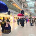 The entourage moves off through the airport, Seomun Market, Daegu, South Korea - 1st July 2012