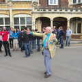 Our tour guide rounds us up, TouchType does Bletchley Park, Bletchley, Bedfordshire - 20th July 2012