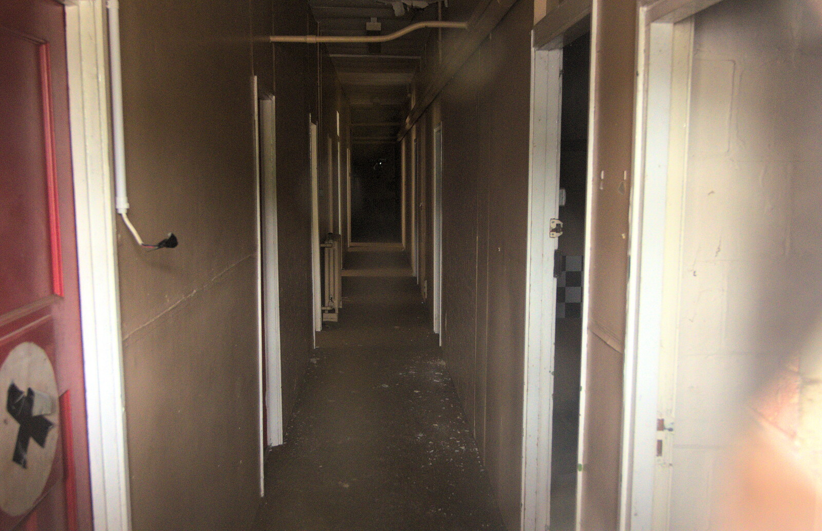 Derelict corridor in Hut 2 from TouchType does Bletchley Park, Bletchley, Bedfordshire - 20th July 2012