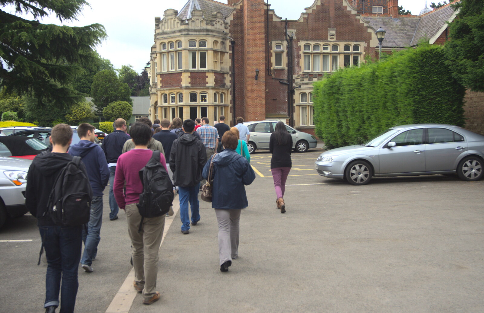We walk back to Bletchley House from TouchType does Bletchley Park, Bletchley, Bedfordshire - 20th July 2012