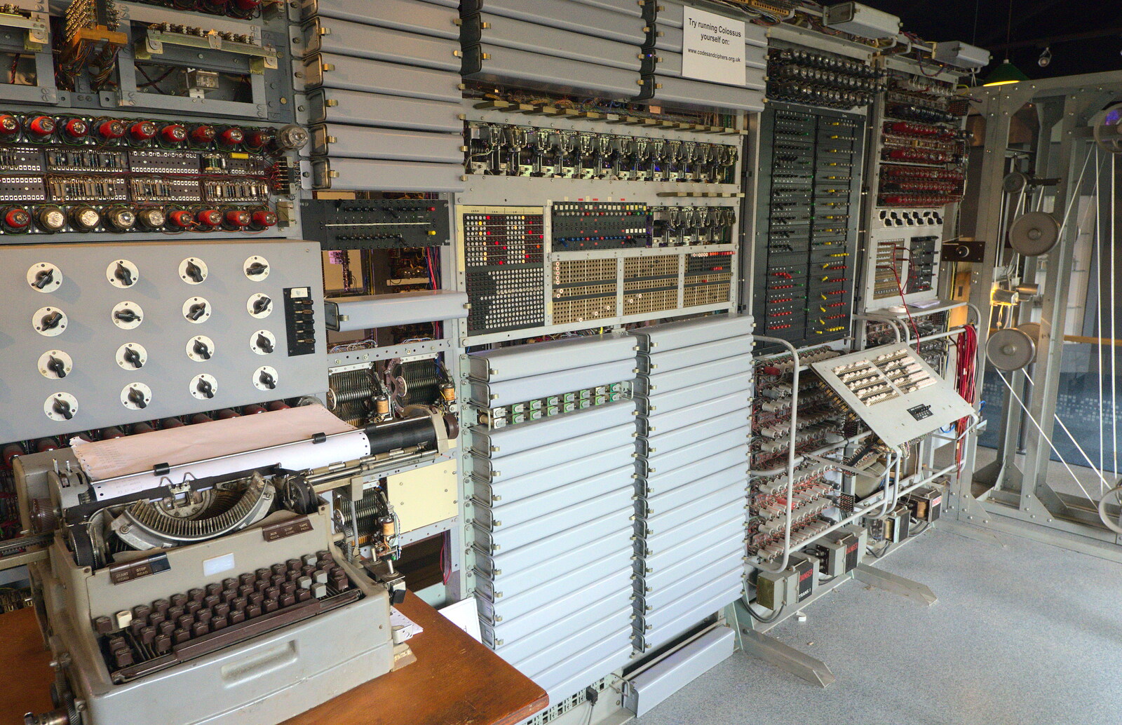 The stunning rebuild of Colossus from TouchType does Bletchley Park, Bletchley, Bedfordshire - 20th July 2012