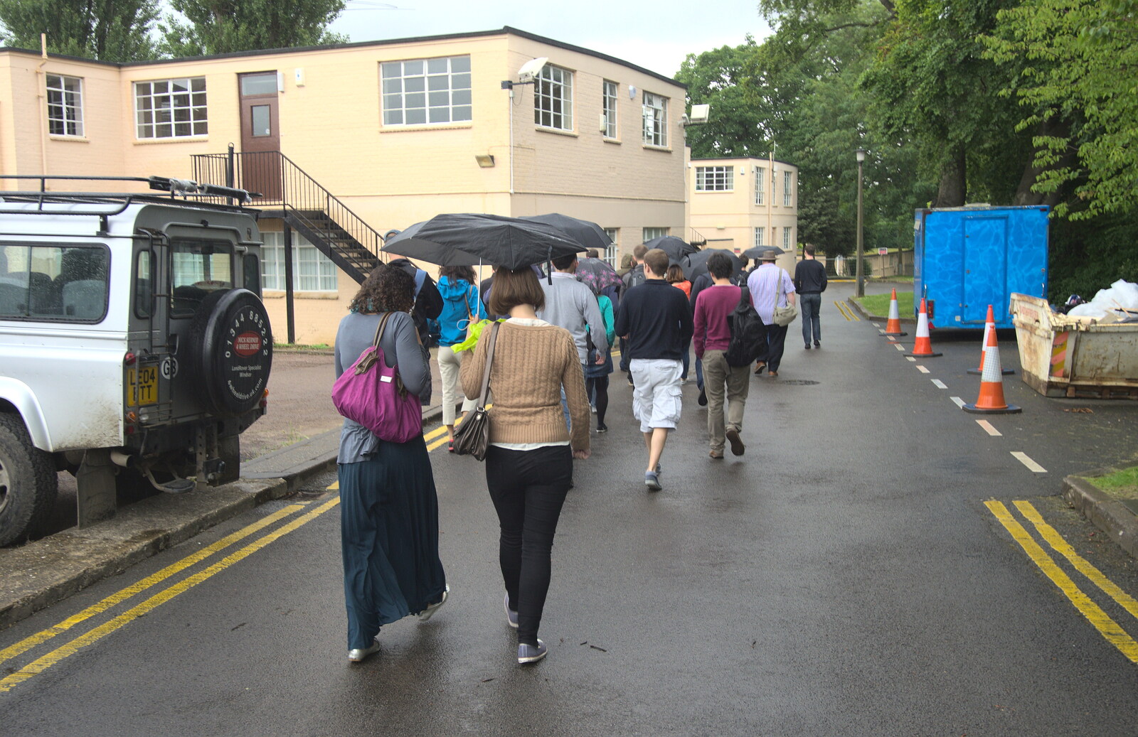 Touchtype walks about in the rain from TouchType does Bletchley Park, Bletchley, Bedfordshire - 20th July 2012