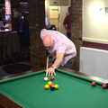 Gov cues up in the Cross Keys, Stick Game at the Cross Keys, Redgrave, Suffolk - 20th July 2012