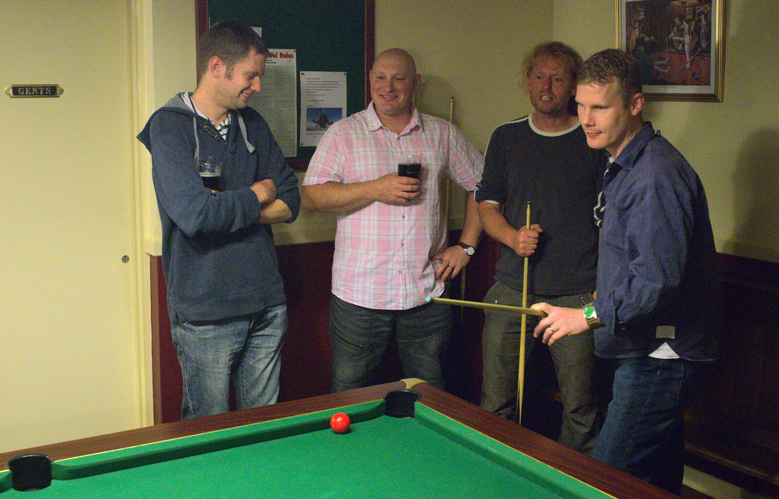 Phil, Gov, Wavy and Mikey from Stick Game at the Cross Keys, Redgrave, Suffolk - 20th July 2012