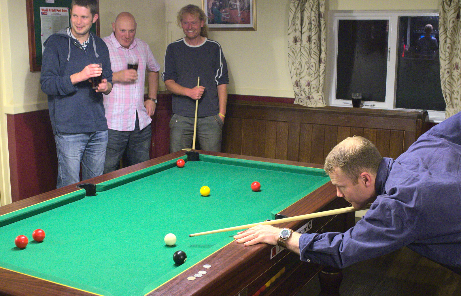 Mikey P takes a shot from Stick Game at the Cross Keys, Redgrave, Suffolk - 20th July 2012