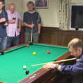 Mikey P takes a shot, Stick Game at the Cross Keys, Redgrave, Suffolk - 20th July 2012
