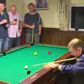 Mikey P takes a shot, Stick Game at the Cross Keys, Redgrave, Suffolk - 20th July 2012