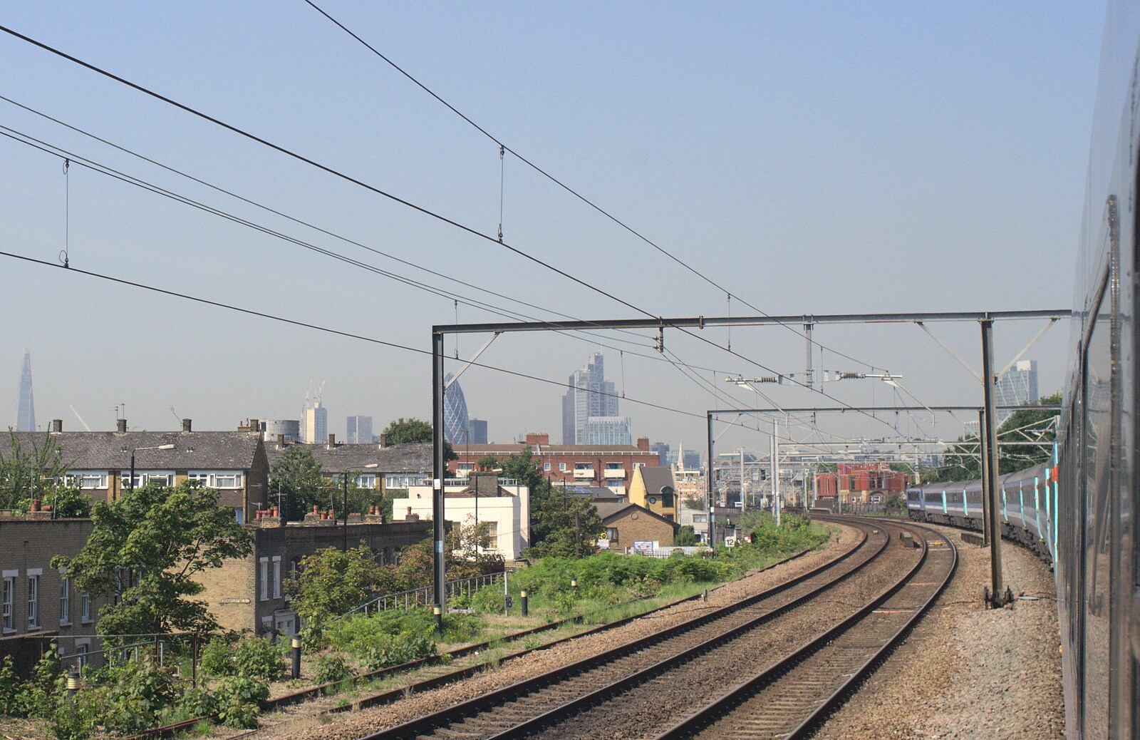 On the rails near Bethnal Green from TouchType Office Life, Linton House, Union Street, Southwark - 25th July 2012
