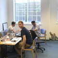 Min and Rhodri in the sales office, TouchType Office Life, Linton House, Union Street, Southwark - 25th July 2012