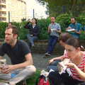 TouchType has a lunch meeting in Little Dorrit Park, The Cambridge Folk Festival, Cherry Hinton, Cambridge - 28th July 2012