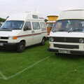 The van gets a friend in Coldham's Common, The Cambridge Folk Festival, Cherry Hinton, Cambridge - 28th July 2012