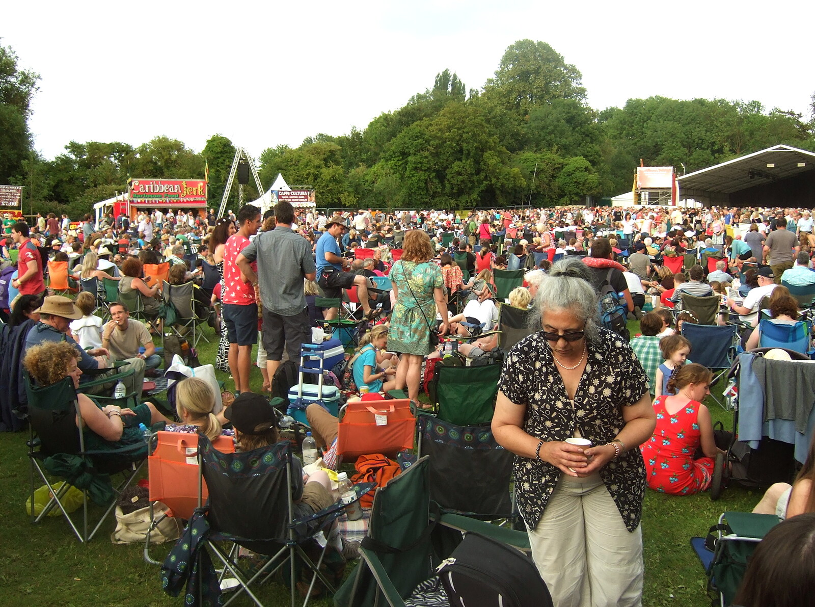 The festival crowd from The Cambridge Folk Festival, Cherry Hinton, Cambridge - 28th July 2012