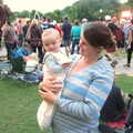 Harry - Baby Gabey - gets a go, The Cambridge Folk Festival, Cherry Hinton, Cambridge - 28th July 2012
