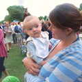 Harry peers around, The Cambridge Folk Festival, Cherry Hinton, Cambridge - 28th July 2012