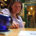 Isobel in the bar, The Cambridge Folk Festival, Cherry Hinton, Cambridge - 28th July 2012