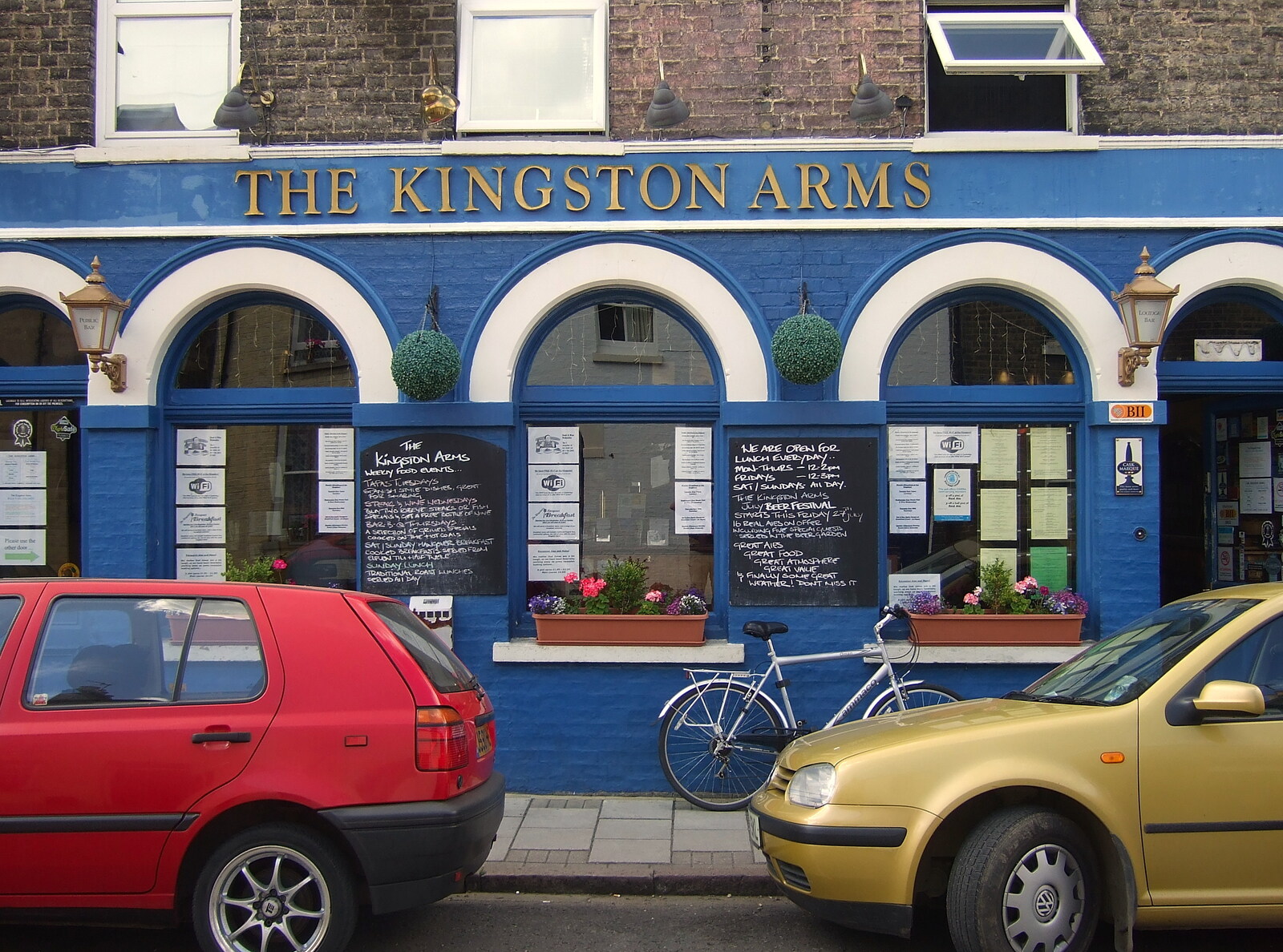 The front of the Kingston Arms from The Cambridge Folk Festival, Cherry Hinton, Cambridge - 28th July 2012