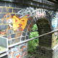 Graffiti on a bridge, The Cambridge Folk Festival, Cherry Hinton, Cambridge - 28th July 2012