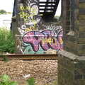 More graffiti by the railway, The Cambridge Folk Festival, Cherry Hinton, Cambridge - 28th July 2012