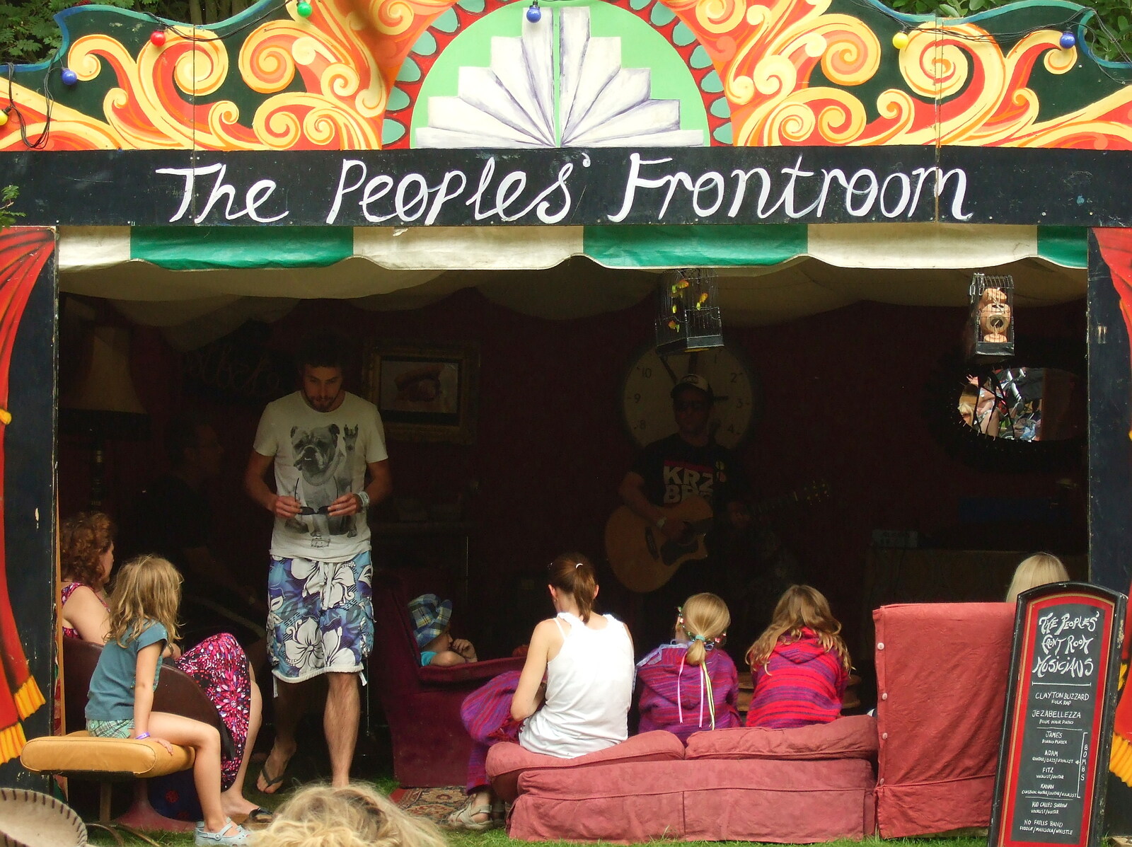 There's a performance in the People's Front Room from The Cambridge Folk Festival, Cherry Hinton, Cambridge - 28th July 2012