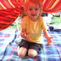 Fred under a blanket tent, The Cambridge Folk Festival, Cherry Hinton, Cambridge - 28th July 2012