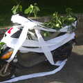 A moped decorated for passing a riding test, The RSPB Charity Bike Ride, Little Glemham, Suffolk - 5th August 2012
