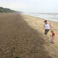 On the shingly beach, Camping by the Seaside, Cliff House, Dunwich, Suffolk - 15th August 2012