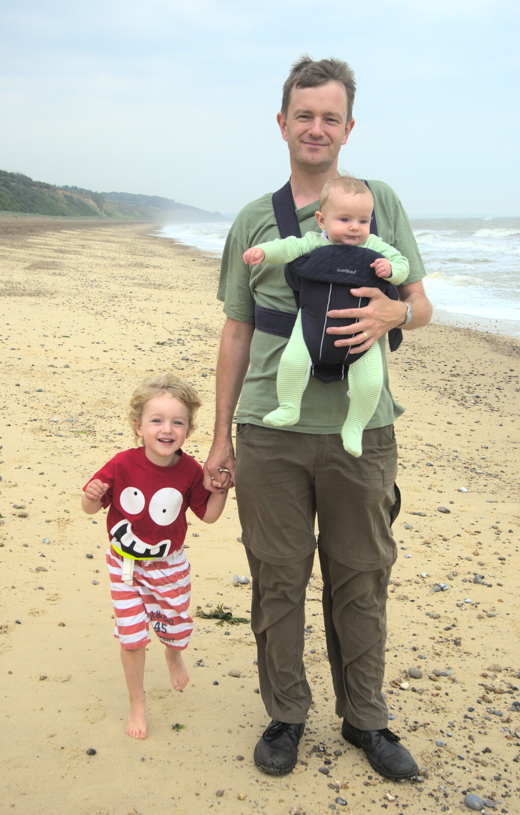 The boys: Fred, Nosher and Harry from Camping by the Seaside, Cliff House, Dunwich, Suffolk - 15th August 2012