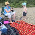 Our beach den, Camping by the Seaside, Cliff House, Dunwich, Suffolk - 15th August 2012