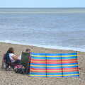 Another windbreak family, Camping by the Seaside, Cliff House, Dunwich, Suffolk - 15th August 2012