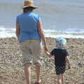 Walking to the sea, Camping by the Seaside, Cliff House, Dunwich, Suffolk - 15th August 2012