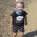 Fred's got a bucket hat, Camping by the Seaside, Cliff House, Dunwich, Suffolk - 15th August 2012