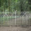 Wrought iron gates marked 'East Friars', Camping by the Seaside, Cliff House, Dunwich, Suffolk - 15th August 2012