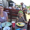 We have fish and chips at the Dunwich café, Camping by the Seaside, Cliff House, Dunwich, Suffolk - 15th August 2012